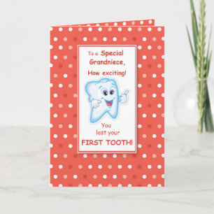 Carte Grandniece Lost First Tooth Félicitations