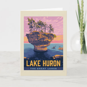 Carte Grands Lacs   Lac Huron