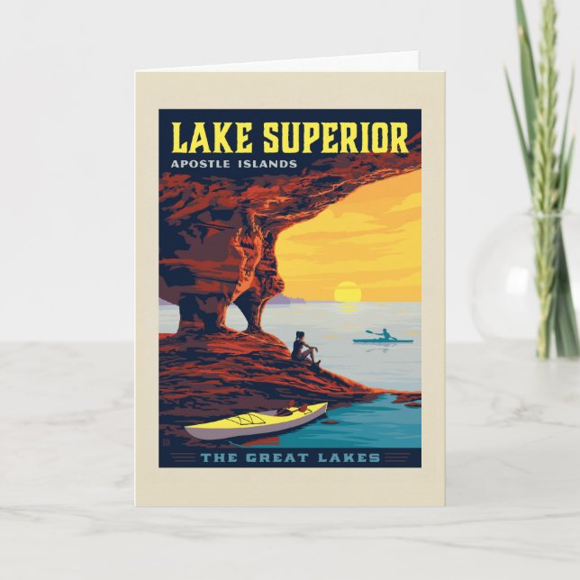 Carte Grands Lacs | Lac Supérieur (Devant)