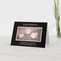 Grandson et sa femme Mariage Day Félicitations