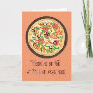 Carte Grandson Pensez à vous à College Pizza