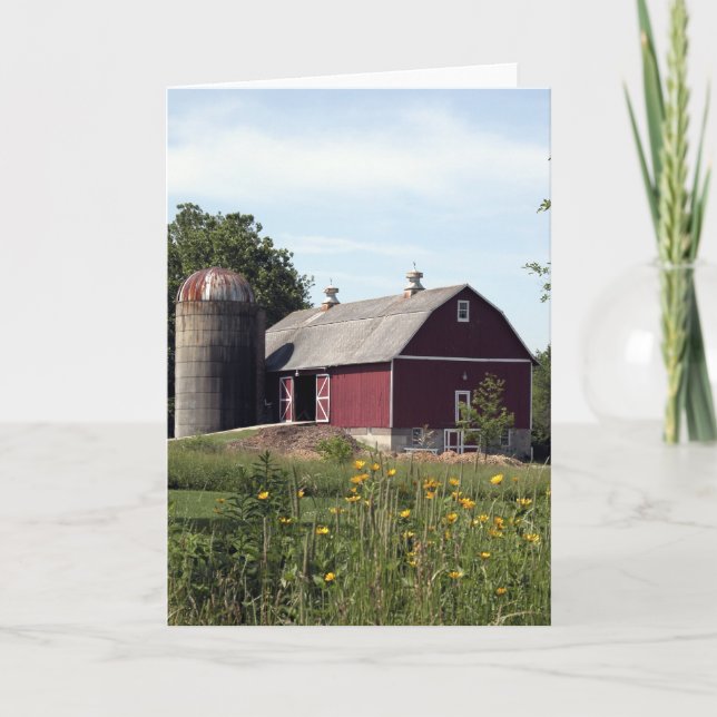 Carte Grange rouge et Silo (Devant)