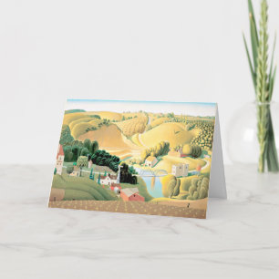 Carte Grant Wood - Stone City, Iowa