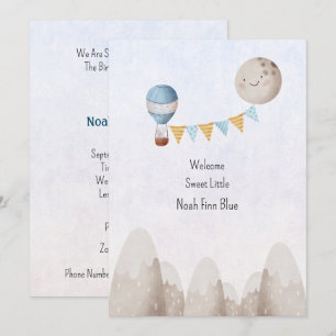 Carte graphique (12,7 cm x 17,8 cm) - Carte Announ