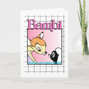 Carte Graphique Bambi & Grille Rétro Fleur