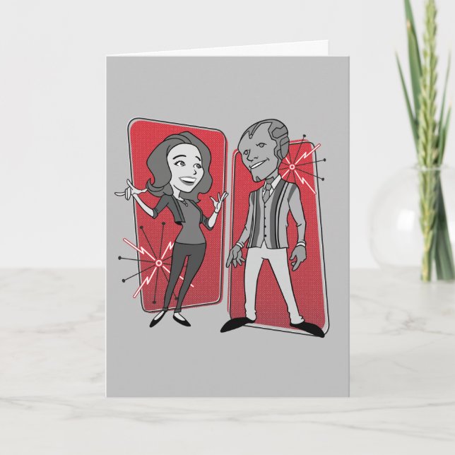 Carte Graphique d'animation rétro WandaVision (Devant)