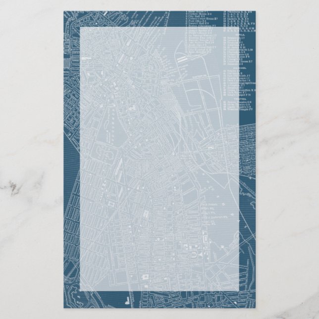 Carte graphique de Boston (Devant)