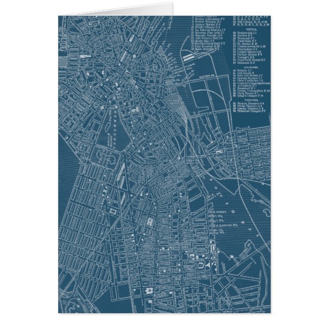 Carte graphique de Boston (Devant)