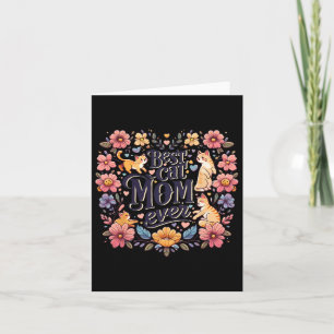 Carte Graphique de chat drôle Femmes Mère Chat Chatons M