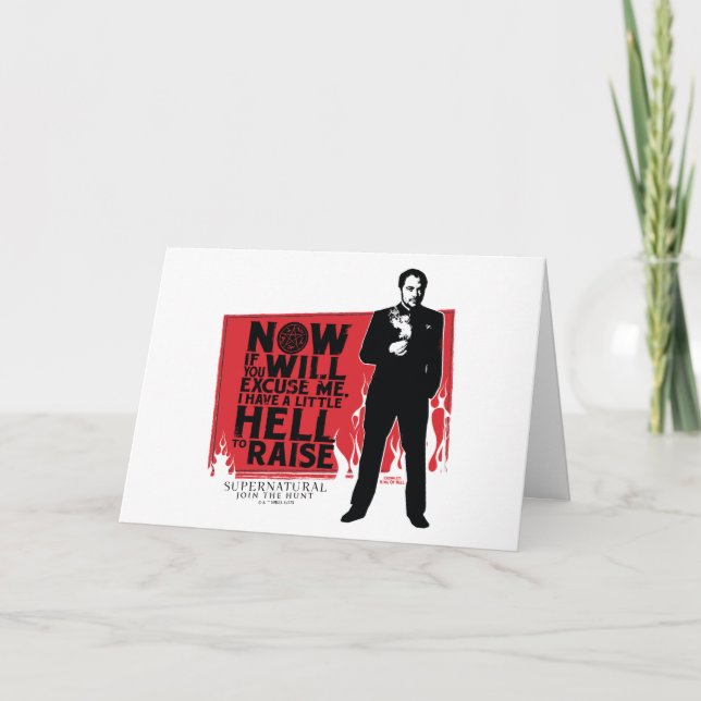 Carte Graphique de citation de Crowley surnaturelle (Devant)