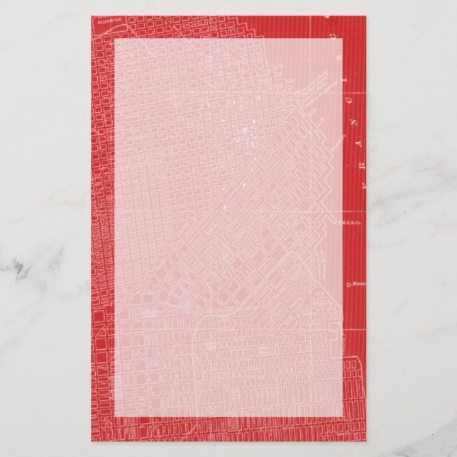 Carte graphique de San Francisco (Devant)