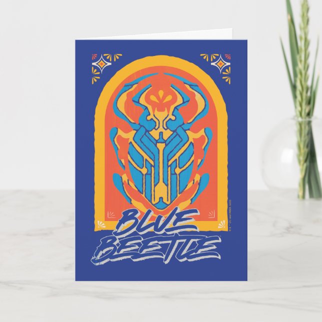 Carte Graphique de Talavera de scarabée bleu (Devant)