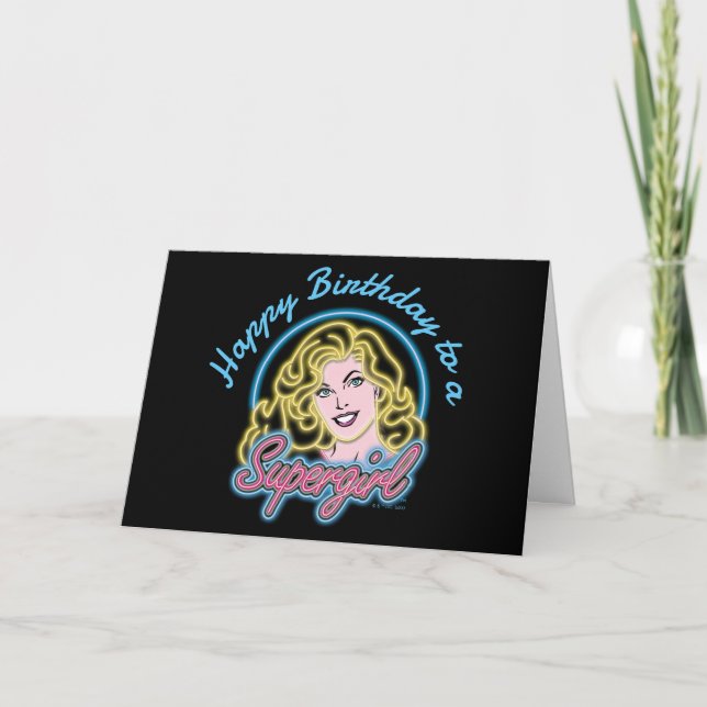 Carte Graphique des lumières de Neon Retro Supergirl (Devant)