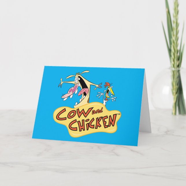 Carte Graphique du logo de la vache et du poulet (Devant)