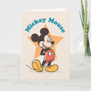 Carte Graphique du nom de star de Mickey Mouse