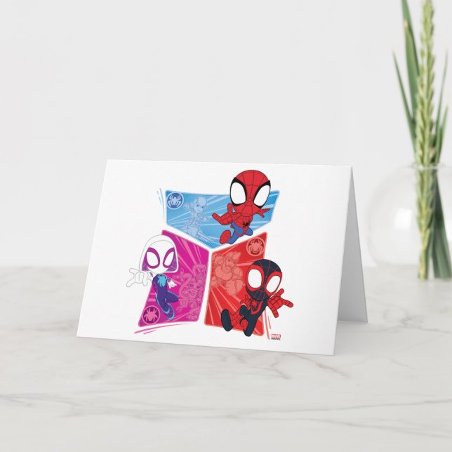 Carte Graphique du panneau d'action de l'équipe Spidey (Devant)