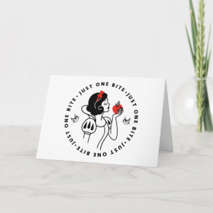 Carte Graphique En Plan Blanc Neige "Just One Bite"