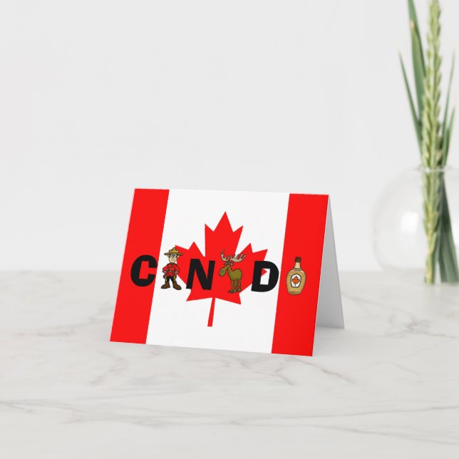 Carte graphique fête du Canada (Devant)