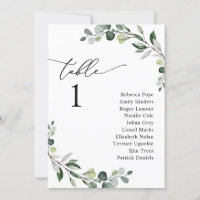 Carte graphique Mariage moderne simple de verdure