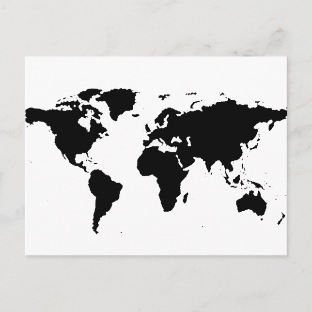 Carte graphique noire mondiale (Devant)