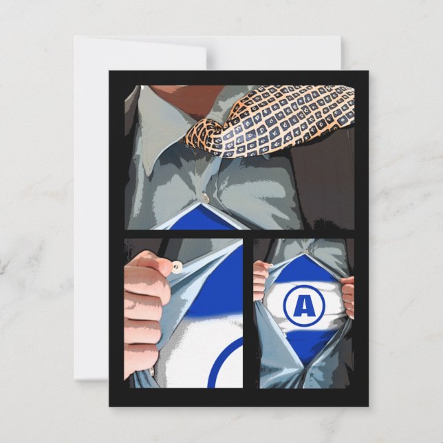 Carte graphique Novel Bar Mitzvah Répondre RSVP (Devant)
