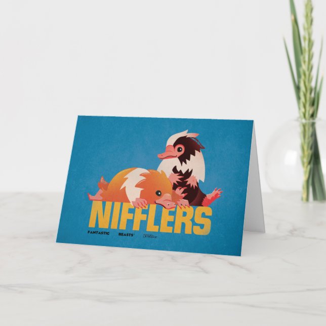 Carte Graphique Vintage des nifflers (Devant)