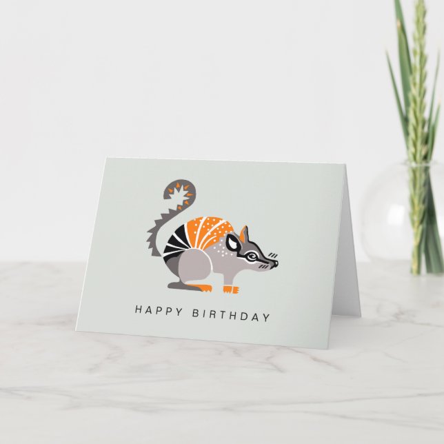 Carte Graphisme cool - NUMBAT - Faune - Australie (Devant)