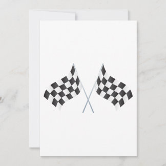 Carte graphisme de drapeaux à damier de course