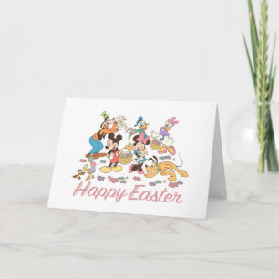 Carte Graphisme de Pâques de Mickey et ses amis