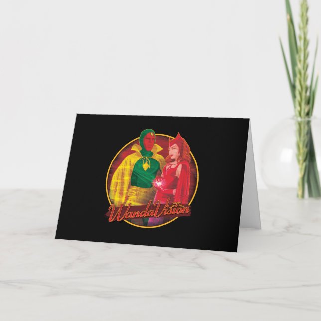 Carte Graphisme de WandaVision pour Halloween (Devant)