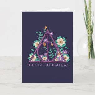Carte Graphisme des hirondelles mortes florales