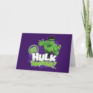 Carte Graphisme du personnage HULK SMASH !
