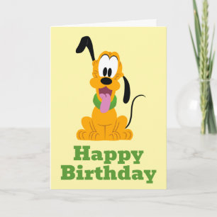 Carte Graphisme joyeux de Pluto en chiot