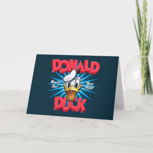 Carte Graphisme Rétro Héritage de Donald Duck