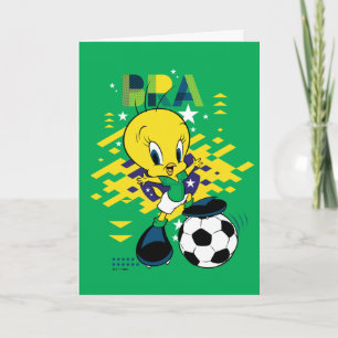 Carte Graphisme TWEETY™ Équipe de football du Brésil