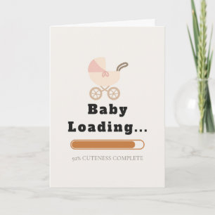 Carte Gras Sans Serif Carte de vœux esthétique bébé