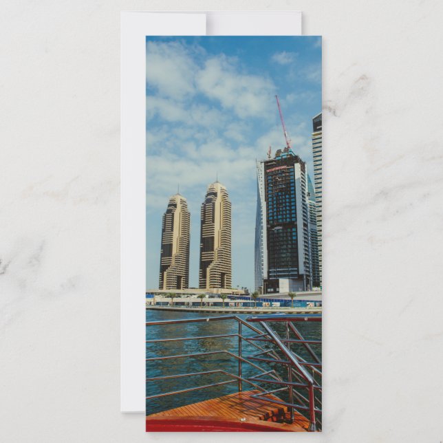 Carte Gratte-ciel dans la marina de Dubaï (Devant)