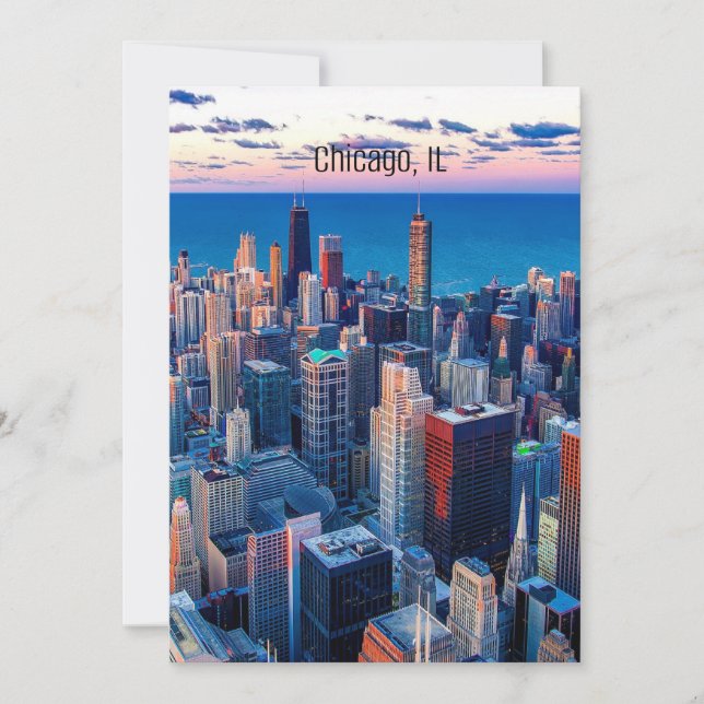 Carte Gratte-ciel de Chicago, Illinois (Devant)
