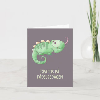 Carte Grattis på födelsedagen, anniversaire suédois