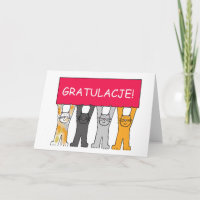 Gratulacje ! Félicitations dans le polonais