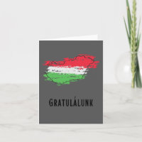 Gratulálunk, félicitations en hongrois