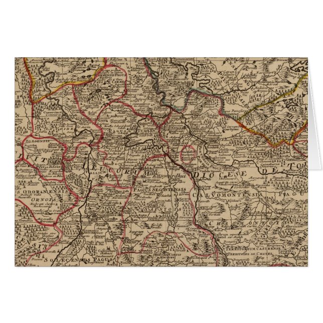Carte gravée de France (Devant horizontal)