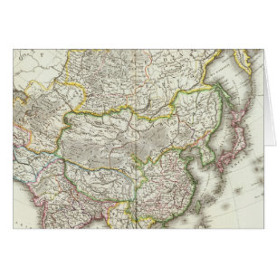 Carte gravée en Asie