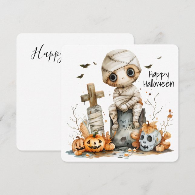 Carte Graveyard Giggles - Un moment d'Halloween pour mam (Devant / Derrière)