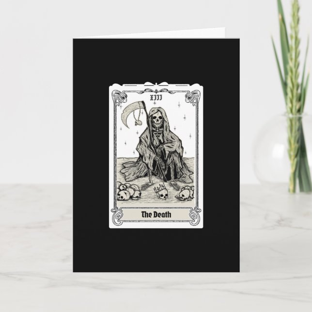 Carte gravure tarot de la mort XIII (Devant)