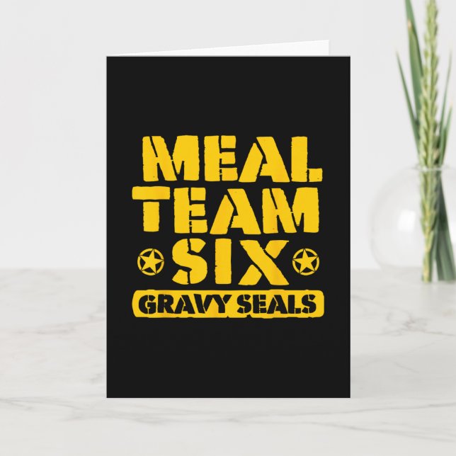 Carte Gravy Seals de l'équipe de repas Six  (Devant)