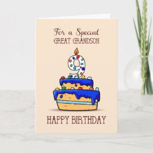 Carte Great Grandson 9e anniversaire, 9 on Sweet Blue Ca