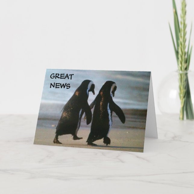 CARTE GREAT NEWS=ADOPTION (Devant)