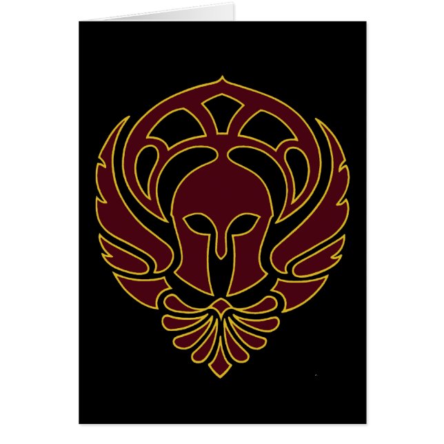 Carte grecque de guerrier (Devant)