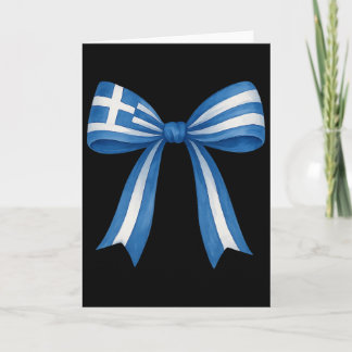 Carte Greek Coquette Bow Greek Girl Greece Flag Greek Ea